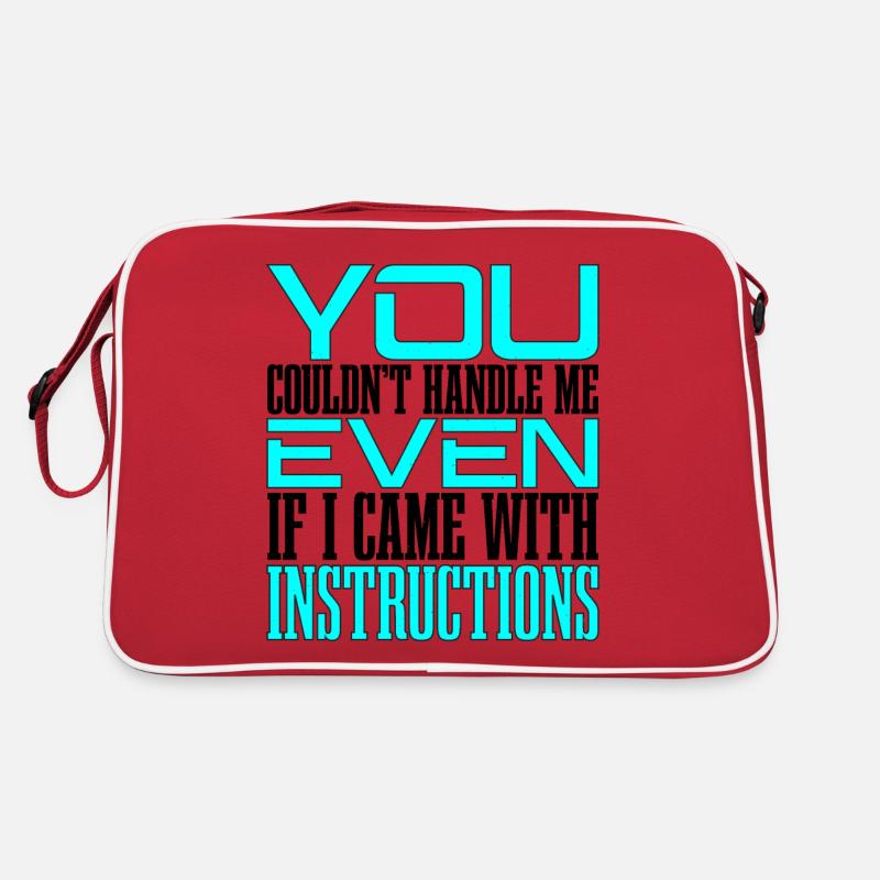 Vous ne pouviez pas me gérer même avec les instructions 2 Sac Retro
