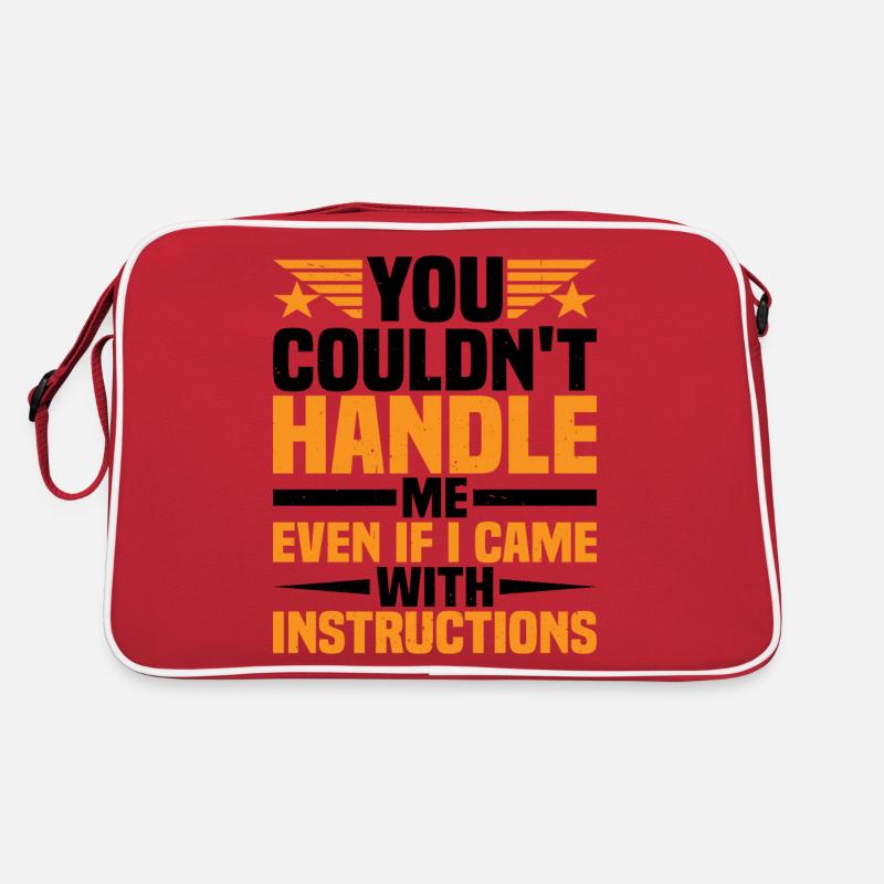 Vous ne pouviez pas me gérer même avec des instructions Sac Retro