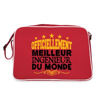 Ingénieur | le Meilleur Ingénieur cadeau Ingénieur - Sac Retro - rouge/blanc - Dos