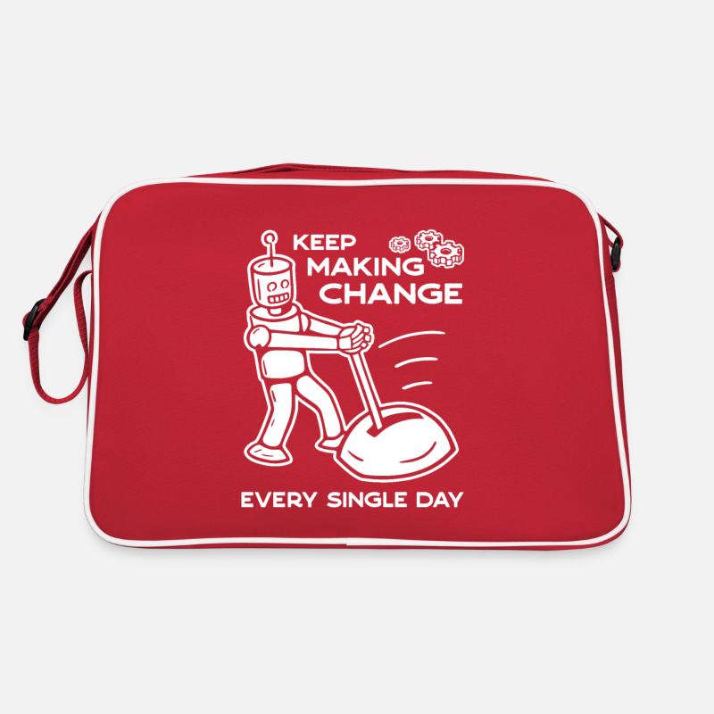 Keep Making Change Every Single Day - 2 Retro Bag