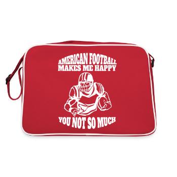 Fan de football américain - Sac Retro - rouge/blanc - Dos
