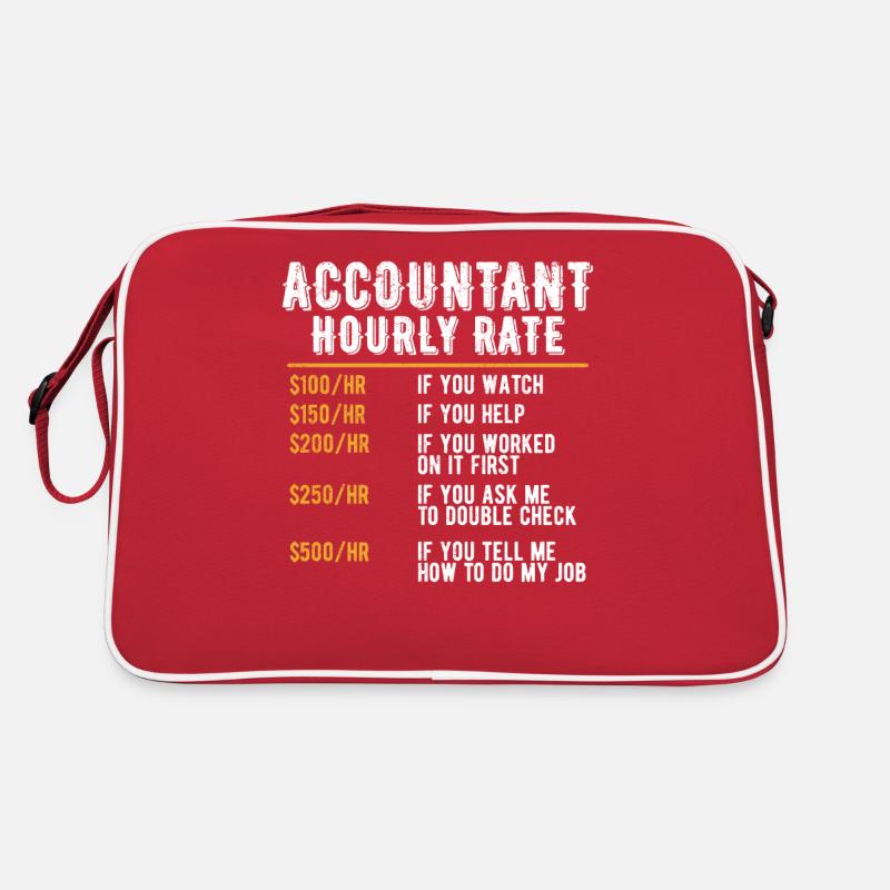 Humour Comptable Taux Horaire Comptabilité CPA Drôle Sac Retro