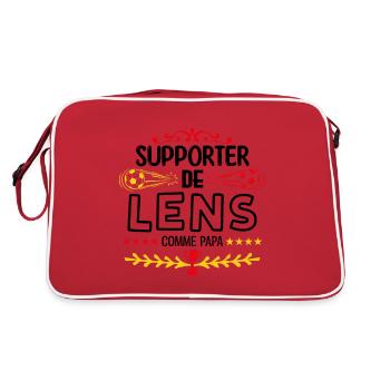 Je Suis Un Supporter De Lens Parfait - Sac Retro - rouge/blanc - Dos