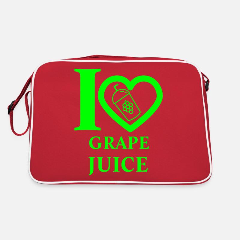 I Love Grape Juice Retro Bag