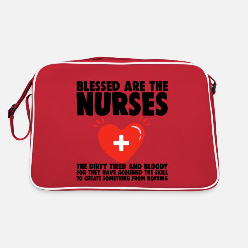 Blessed Are The Nurses Retro Bag