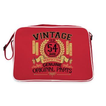 Vintage 54 ans - cadeau d’anniversaire 54 ans !!! - Sac Retro - rouge/blanc - Dos