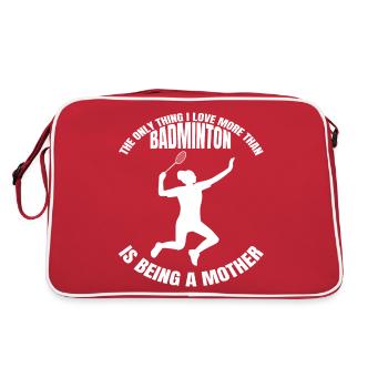 Joueuse de badminton Badminton Filles Badminton - Sac Retro - rouge/blanc - Dos