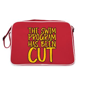 The Swim Program Has Been Cut 3 - Retro Tasche - Rot/Weiß - Hinten