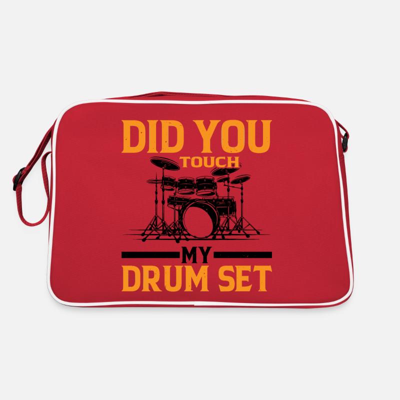Did You Touch My Drum Set 9 Retro Tasche