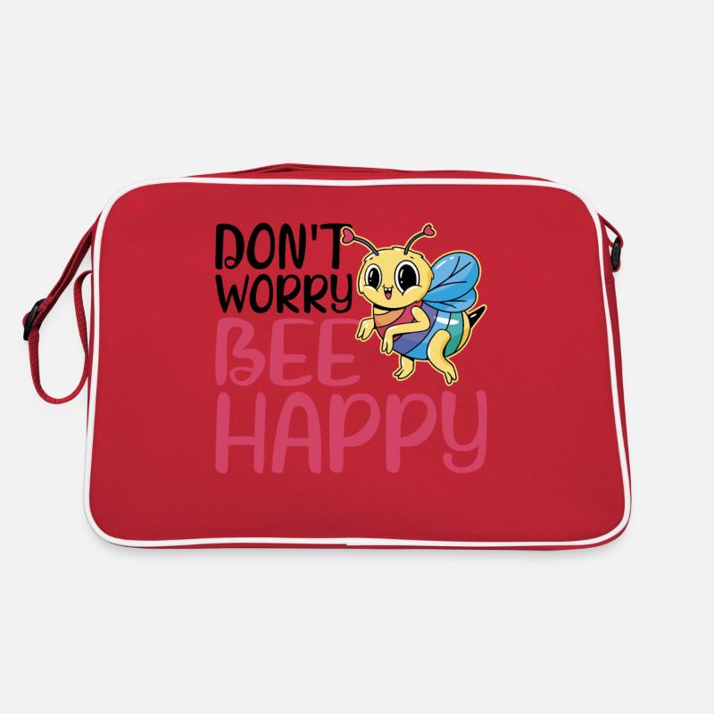 Don't Worry Bee Happy 29 Retro Tasche