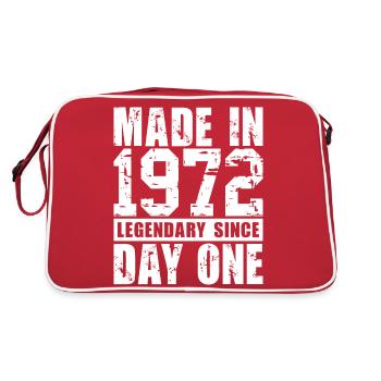 Fabriqué en 1972, légendaire depuis le premier jour - Sac Retro - rouge/blanc - Dos