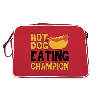 Hot Dog Eating Champion 4 - Retro Tasche - Rot/Weiß - Hinten