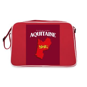 Fier de mes Racines Aquitaine Rouge - Sac Retro - rouge/blanc - Dos