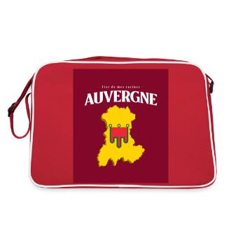 Fier de mes Racines Auvergne Rouge - Sac Retro - rouge/blanc - Dos
