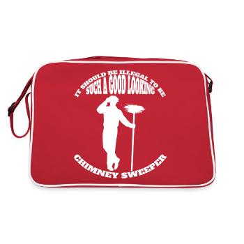 Chimney sweep gift chimney sweep food sweep - Retro Bag - red/white - Back