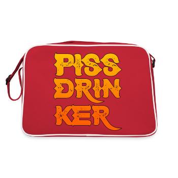 Piss Drinker 27 - Retro Bag - red/white - Back