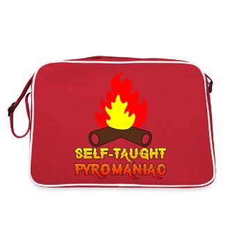 Pyromane autodidacte 7 - Sac Retro - rouge/blanc - Dos