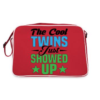 The Cool Twins Just Showed Up 13 - Retro Bag - red/white - Back