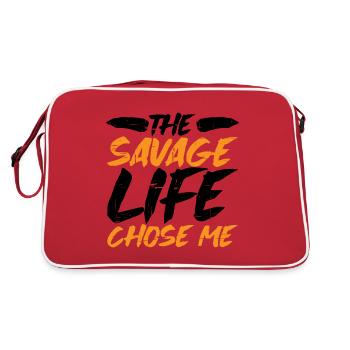 La vie sauvage m’a choisi 8 - Sac Retro - rouge/blanc - Dos