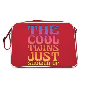 The Cool Twins Just Showed Up 12 - Retro Bag - red/white - Back