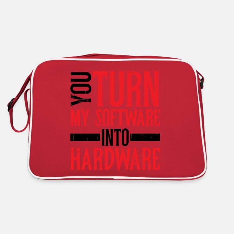 You Turn My Software Into Hardware 8 Retro Tasche