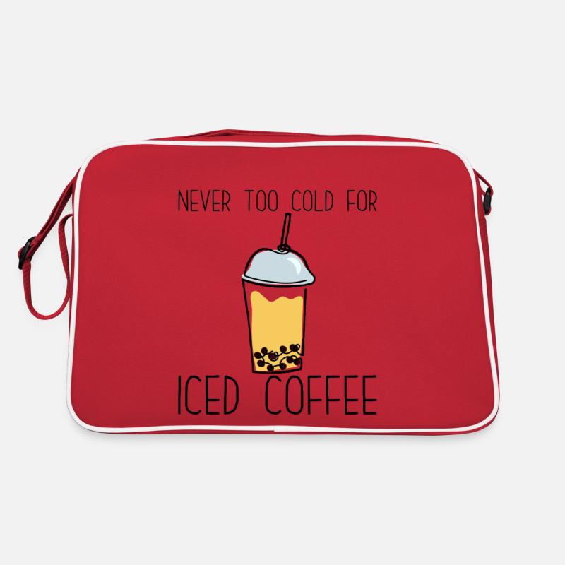 Never Too Cold For Iced Coffee Retro Bag