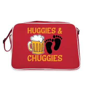 Huggies and Chuggies 12 - Retro Bag - red/white - Back