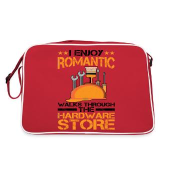 Enjoy Romantic Walks Through The Hardware Store14 - Retro Bag - red/white - Back