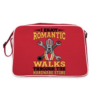 Enjoy Romantic Walks Through The Hardware Store15 - Retro Bag - red/white - Back