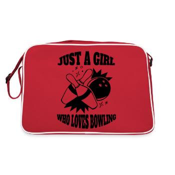 Bowling Filles Kegel Boule de bowling Bowling Bowling bowling - Sac Retro - rouge/blanc - Dos