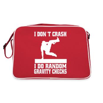 Parkour Gift Runner Extreme Sports Parkour Runner - Retro Bag - red/white - Back