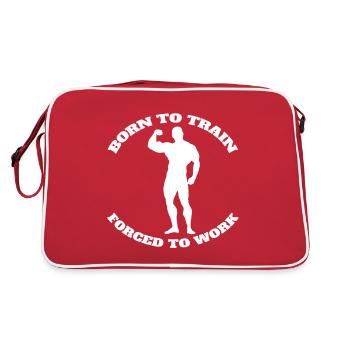 Fitness Entraînement en force Athlètes Musculistes musculaires - Sac Retro - rouge/blanc - Dos