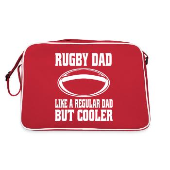 Joueur de rugby Père de rugby Équipe de rugby Entraîneur de rugby - Sac Retro - rouge/blanc - Dos