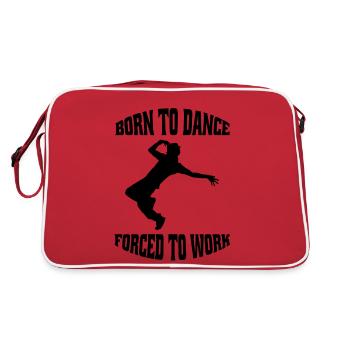 Breakdance Dancing Dancesport Dancer Gift - Retro Bag - red/white - Back