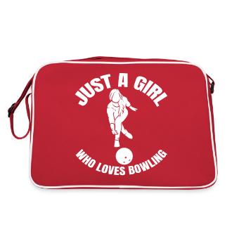 Bowling Skittles Girls Skittles Bowling Ball Bowler - Retro Bag - red/white - Back