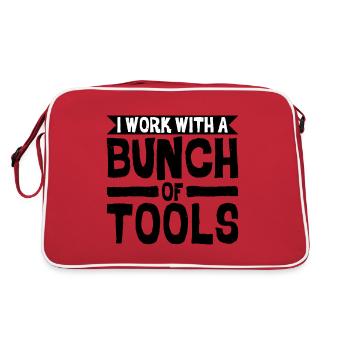 I work with a bunch of tools 8 - Retro Bag - red/white - Back
