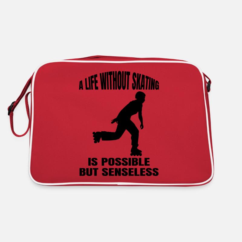 Roller Skating Gift Inliner Skater Inline Skating Retro Bag