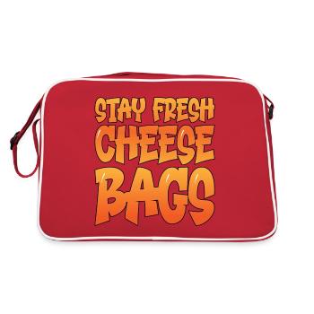 Stay Fresh Cheese Bags 21 - Sac Retro - rouge/blanc - Dos