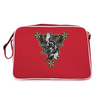 Philippinen Filipina Stolz Flagge Pinay I Geschenk - Retro Tasche - Rot/Weiß - Hinten