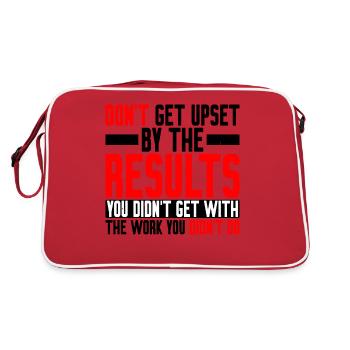 Ne vous fâchez pas par les résultats que vous n’avez pas obtenus 3 - Sac Retro - rouge/blanc - Dos