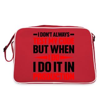 Mais quand je le fais, je le fais en production 2 - Sac Retro - rouge/blanc - Dos