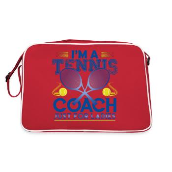 coach de Tennis Cadeau coach Tennis Le Meilleur! - Sac Retro - rouge/blanc - Dos