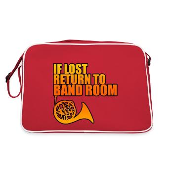 En cas de perte, retourner à la salle de musique 4 - Sac Retro - rouge/blanc - Dos