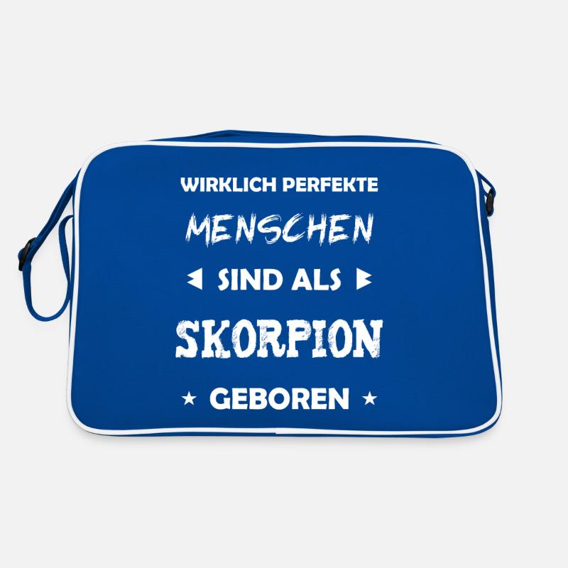 Skorpion Sternzeichen Geschenk Retro Tasche