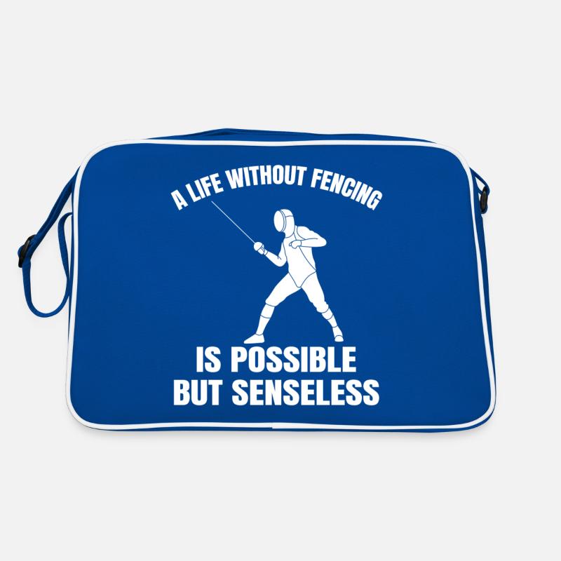 Fechten Fechter Geschenk Fechtsport Fechttraining Retro Tasche