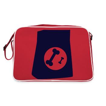 DOG CAT PET - Retro Bag - red/white - Back