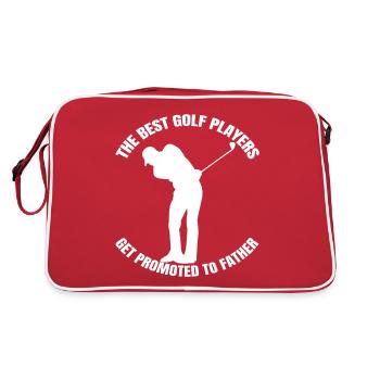 Golfers Golf Course Golf Golf Club - Retro Bag - red/white - Back