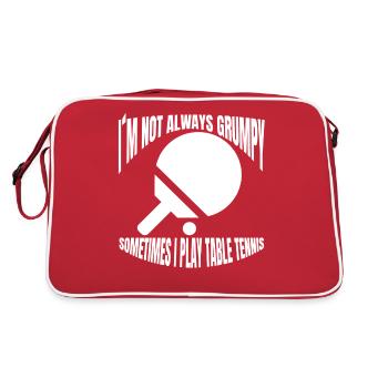 Table tennis Table tennis players Table tennis bats - Retro Bag - red/white - Back