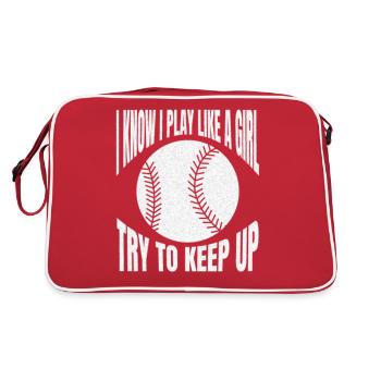 Baseball Joueur de baseball Équipe de baseball Baseballer - Sac Retro - rouge/blanc - Dos