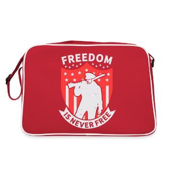 LA LIBERTÉ N’EST JAMAIS LIBRE - Sac Retro - rouge/blanc - Dos
